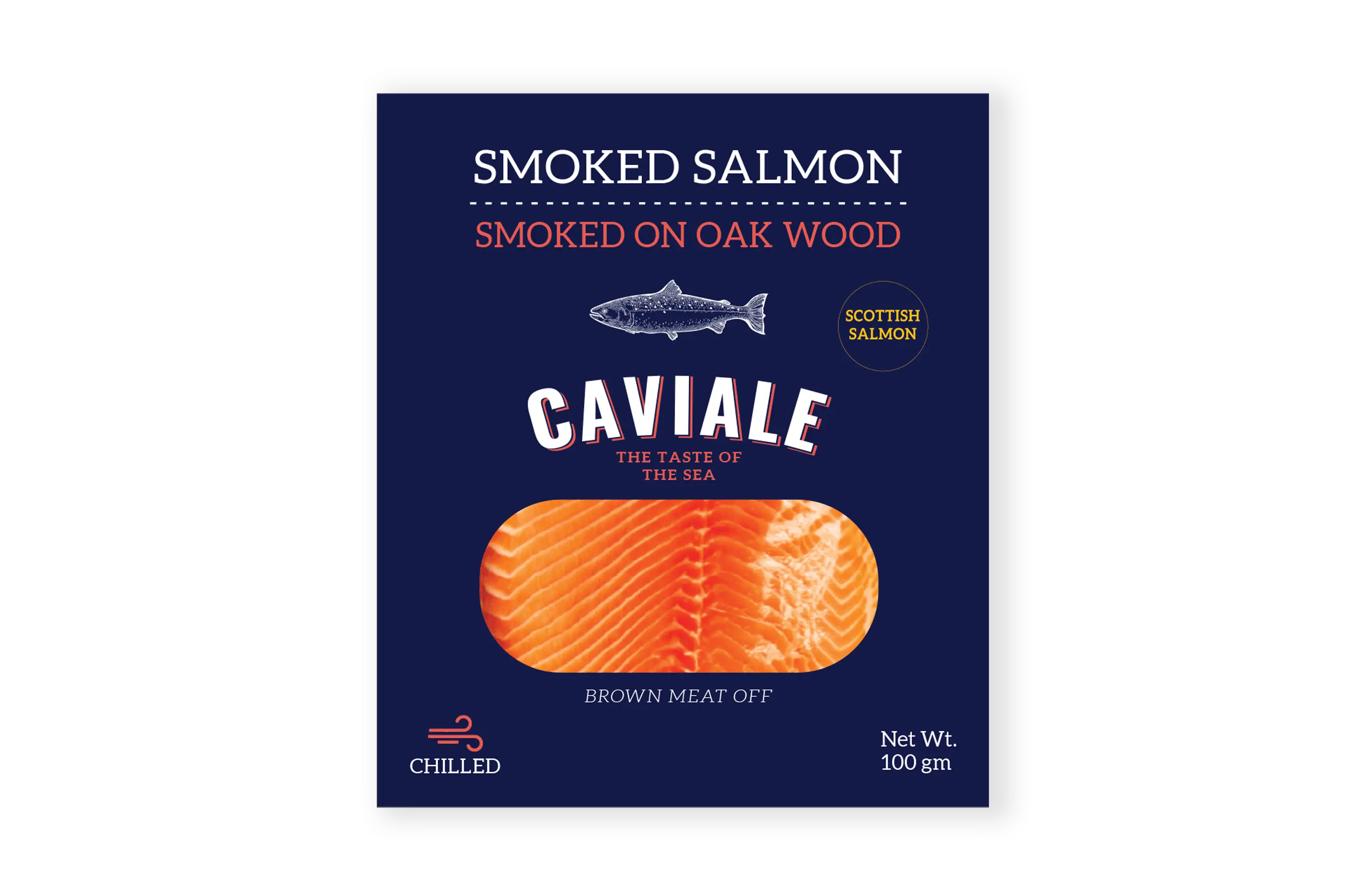 Caviale Chilled Smoked Salmon – 100g