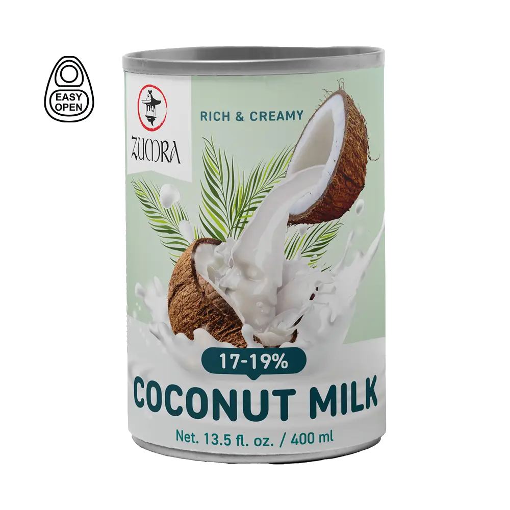 Zumra Coconut Milk 17–19% Fat – Easy Open – 400 ml